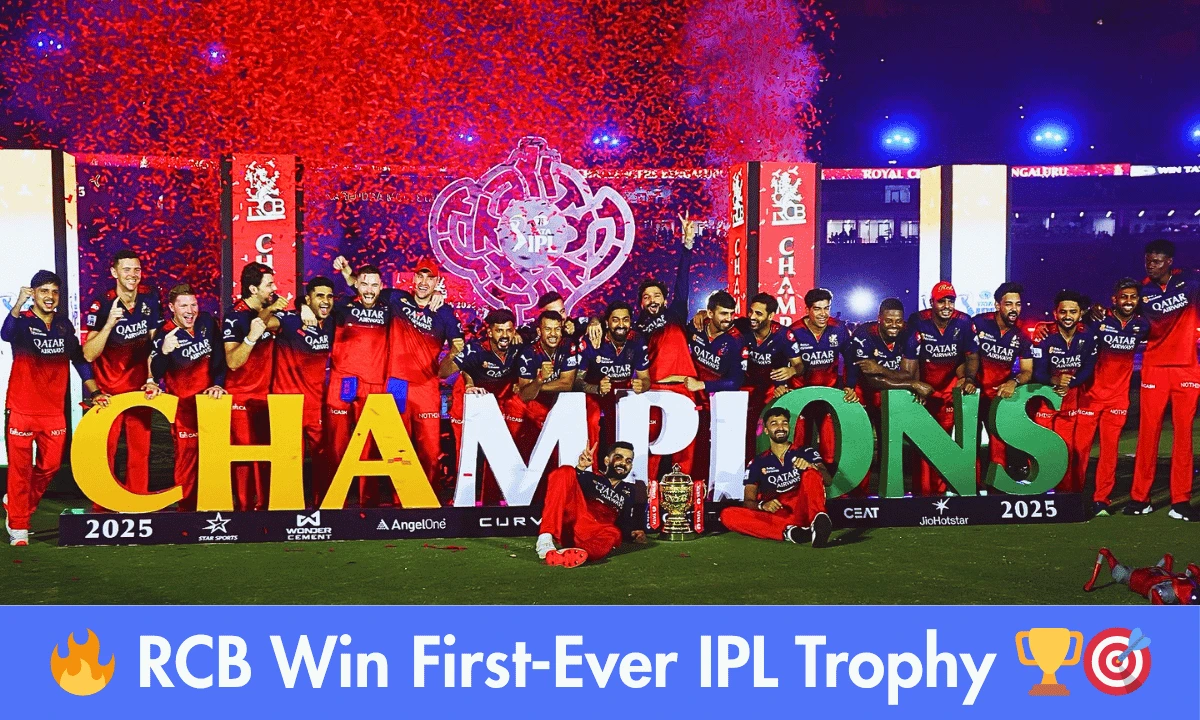 RCB Clinch Historic Maiden IPL Trophy